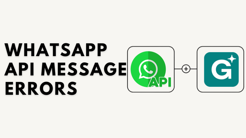 WhatsApp API Message Errors