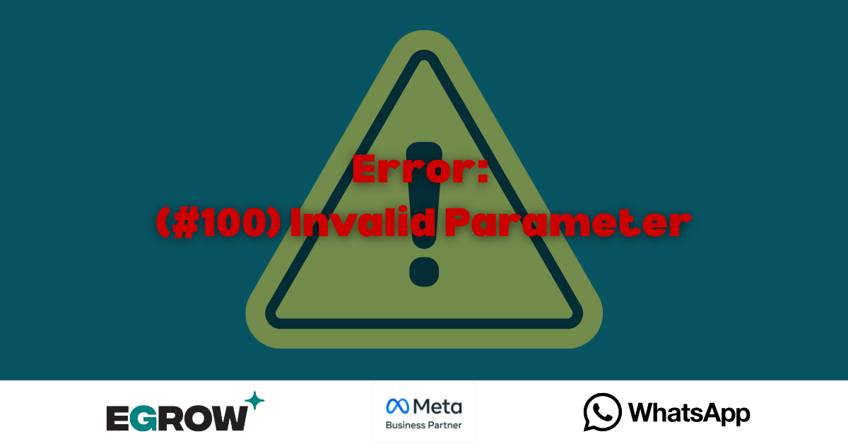Error When Linking a New WhatsApp Account Number to eGrow: 